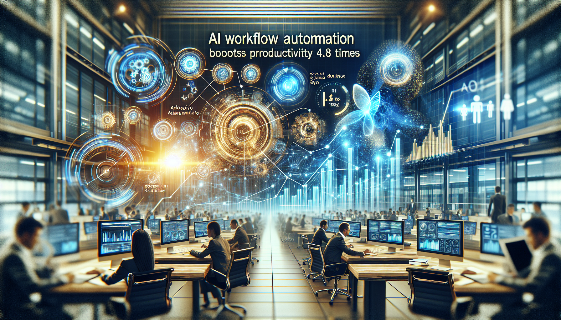 AI workflow automation delivering 4.8x productivity gains for executives